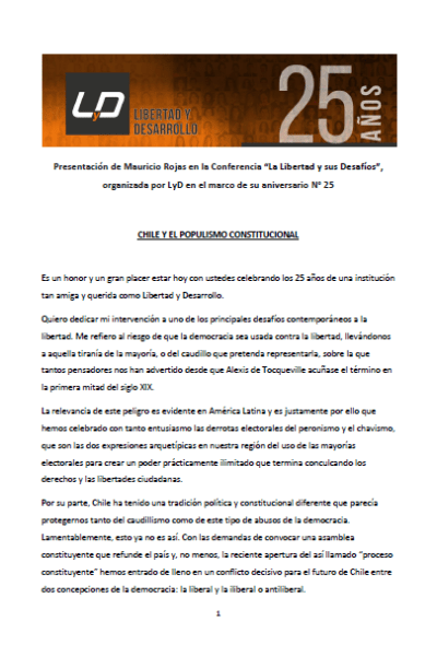 Chile y el populismo constitucional