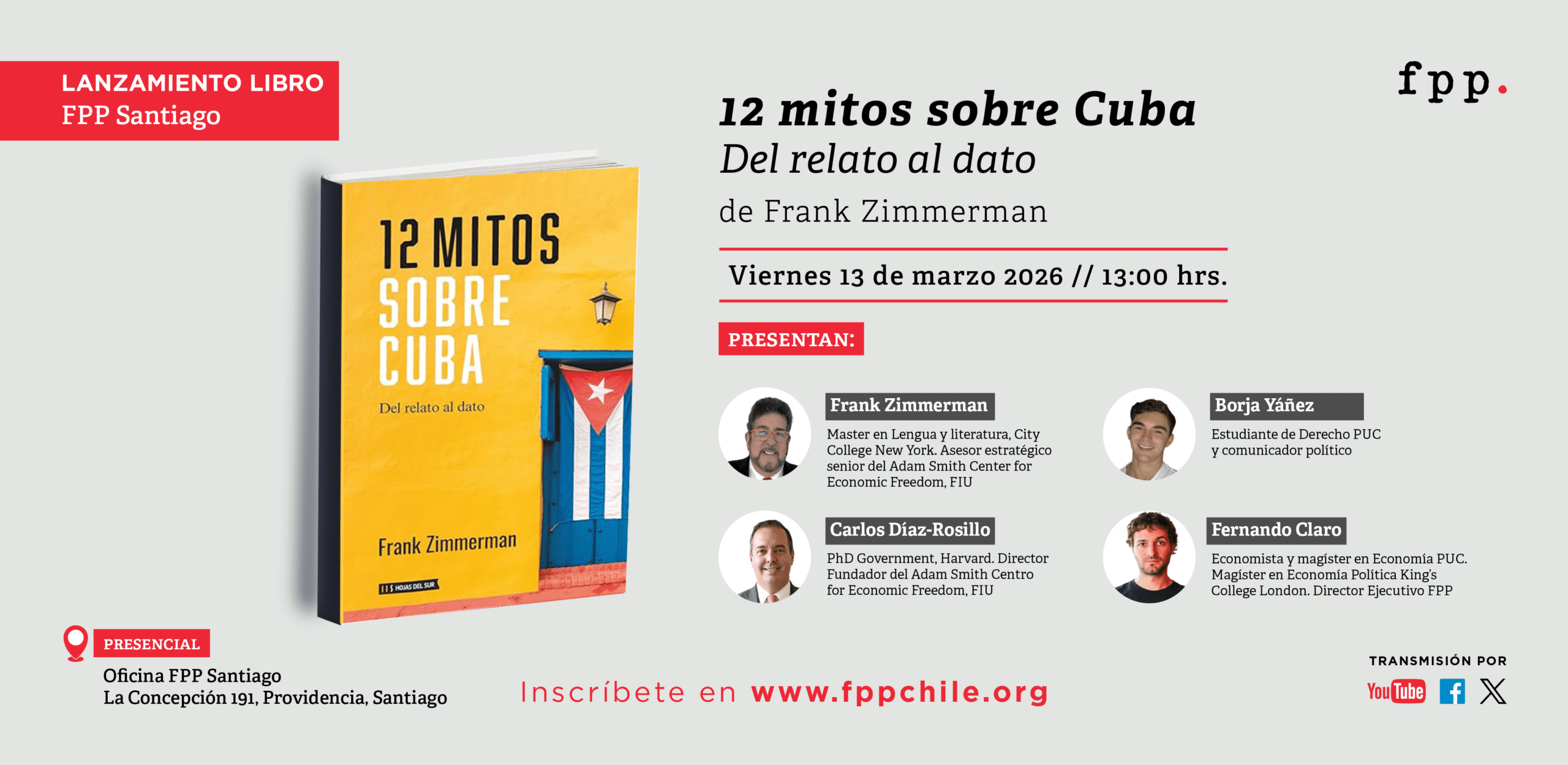 Lanzamiento Libro | «12 mitos sobre Cuba. Del relato al dato» de Frank Zimmerman