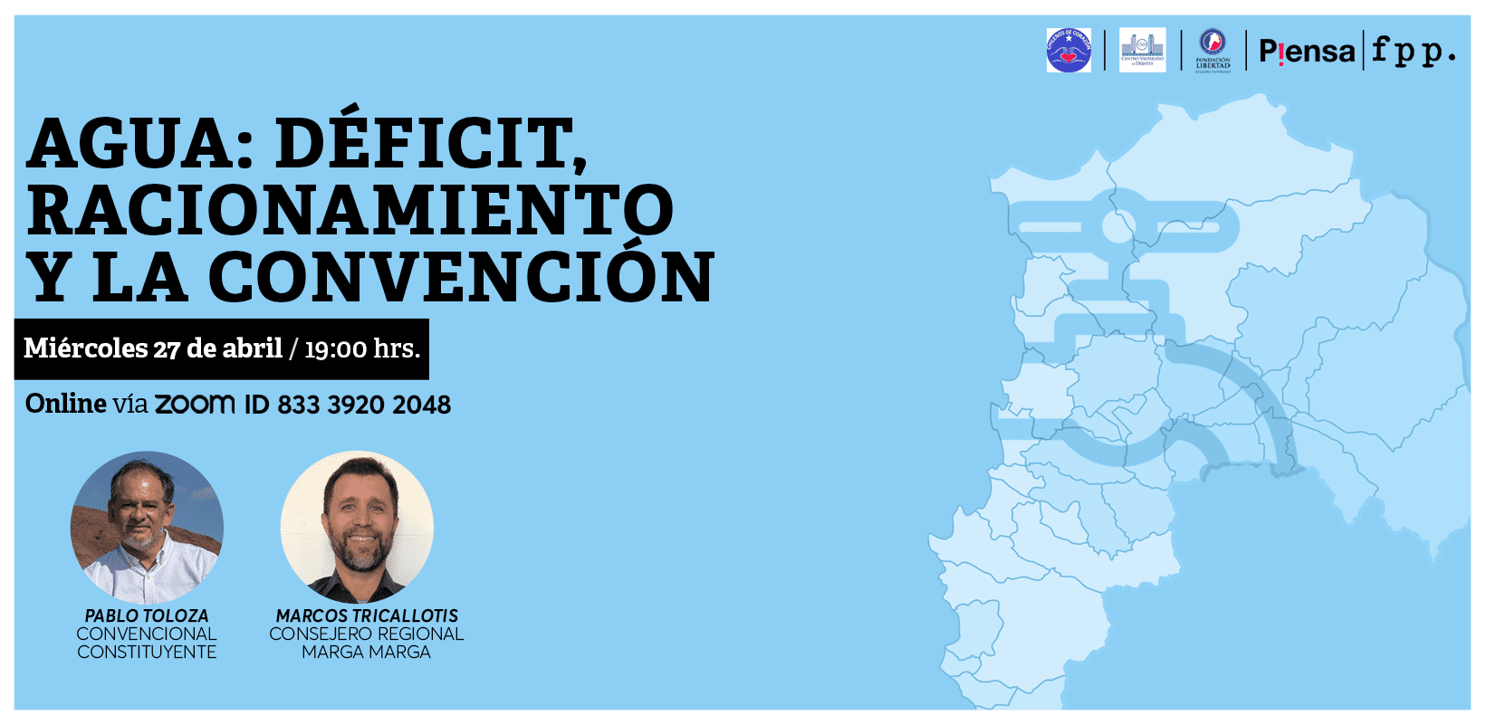Conferencia digital: Agua, Déficit, racionamiento y la Convención