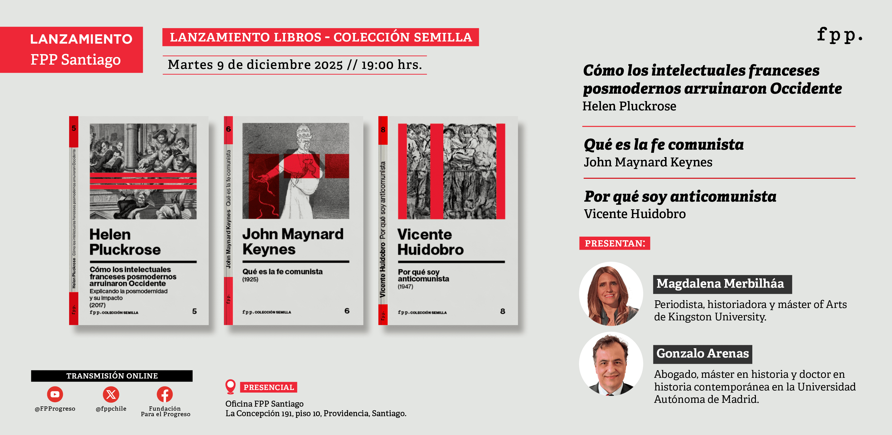 Lanzamiento nuevos libros colección Semilla: «Qué es la fe comunista», «Por qué soy anticomunista» y «Cómo los intelectuales franceses posmodernos arruinaron Occidente»    