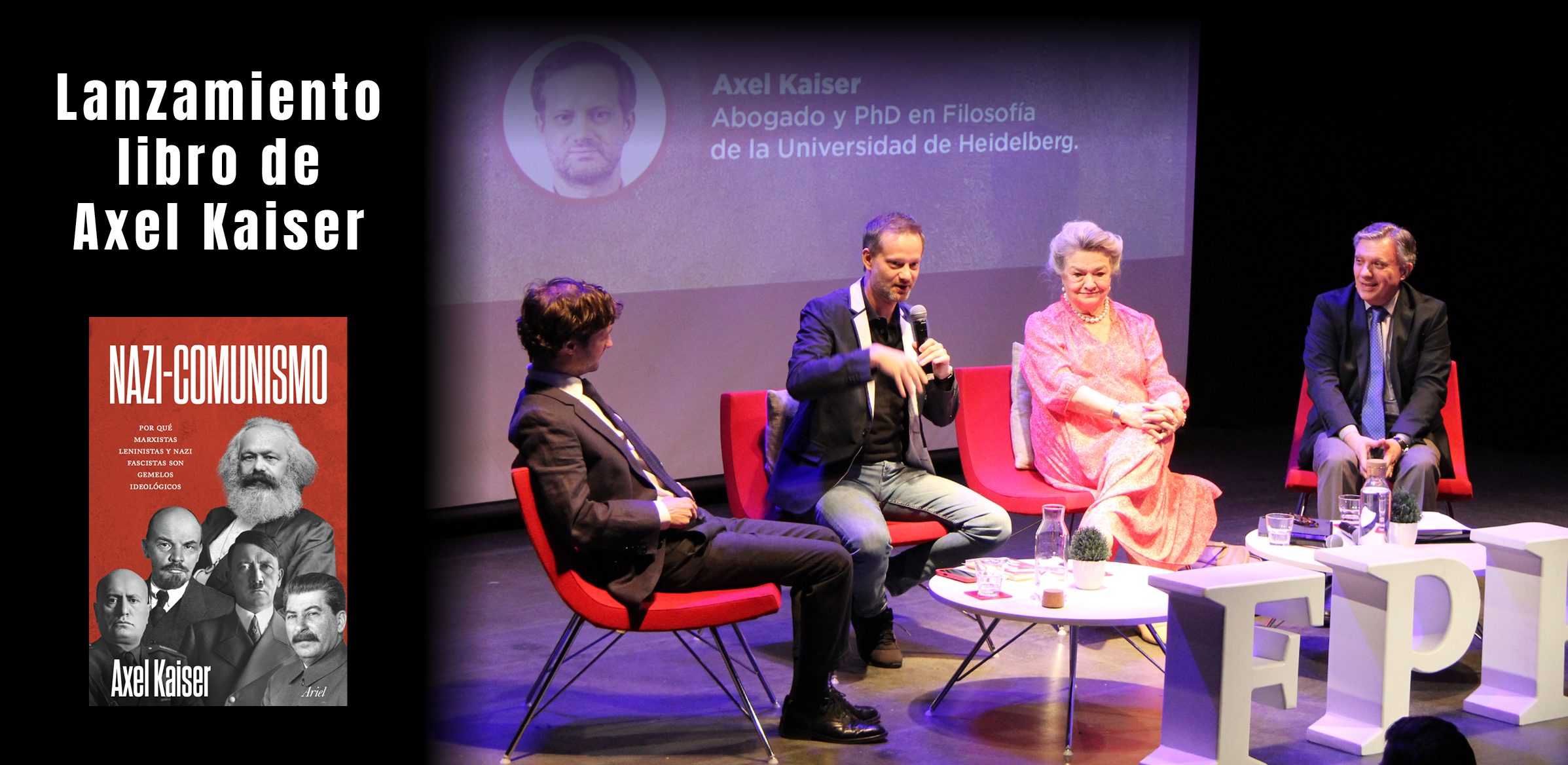Exitoso lanzamiento del nuevo libro de Axel Kaiser «Nazi-Comunismo»